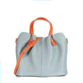 Lychee-patterned soft leather tote bag for women, large capacity, handbag/crossbody bag, commuter/mother bag